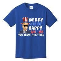 Joe Biden Merry 4th Of Happy Uh You Know The Thing Kids T-Shirt