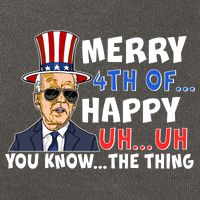 Joe Biden Merry 4th Of Happy Uh You Know The Thing Cotton Canvas Backpack