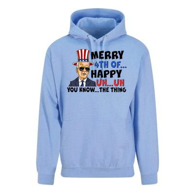 Joe Biden Merry 4th Of Happy Uh You Know The Thing Unisex Surf Hoodie