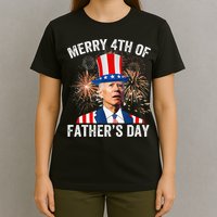 Joe Biden Merry 4th Of Father's Day Funny 4th Of July T-Shirt