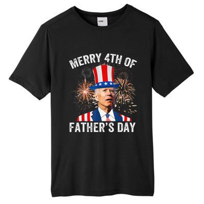 Joe Biden Merry 4th Of Father's Day Funny 4th Of July Tall Fusion ChromaSoft Performance T-Shirt