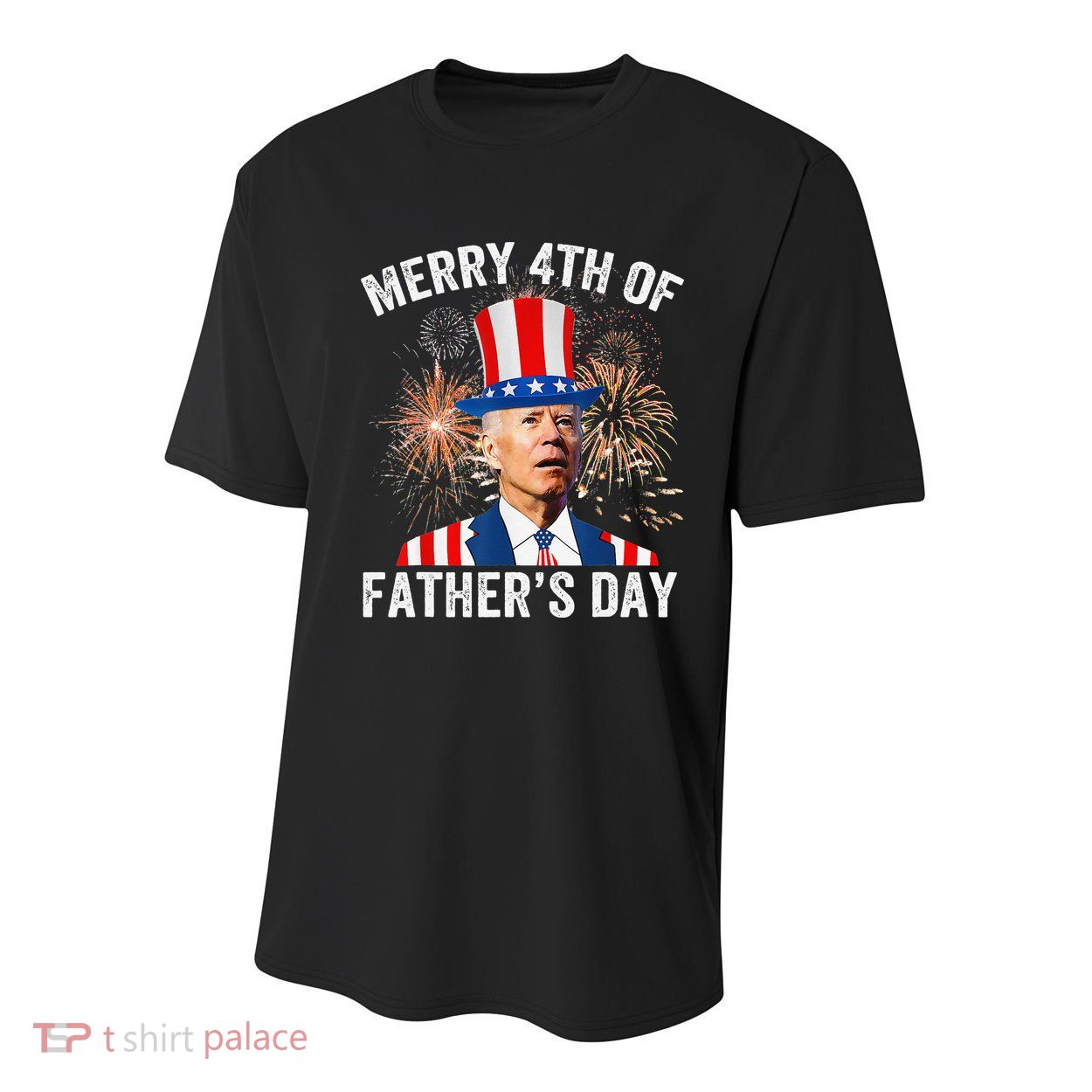 Joe Biden Merry 4th Of Father's Day Funny 4th Of July Youth Performance Sprint T-Shirt