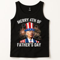 Joe Biden Merry 4th Of Father's Day Funny 4th Of July Tank Top