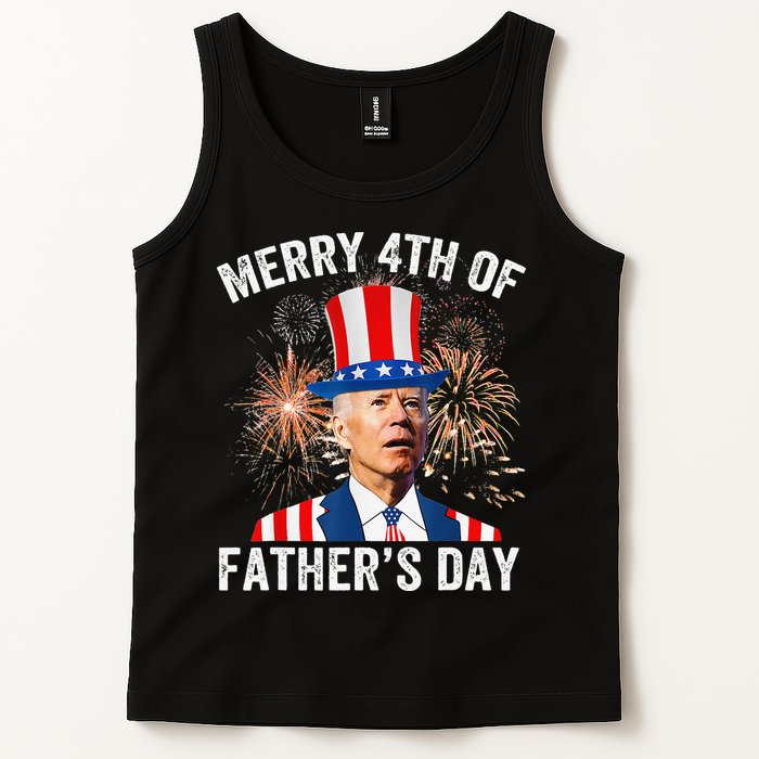 Joe Biden Merry 4th Of Father's Day Funny 4th Of July Tank Top