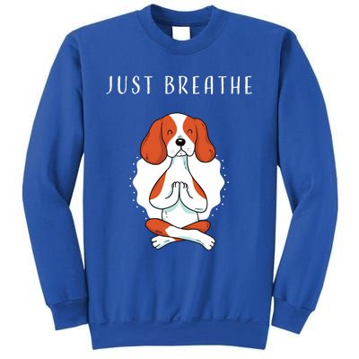 Just Breathe Meditation Buddha Lotus Flower Yoga Great Gift Sweatshirt