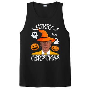 Joe Biden Merry Christmas Halloween Jokes Pumpkin Ghost PosiCharge Competitor Tank