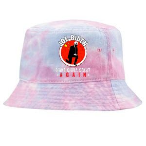 Joe Biden Make China Great Again Funny Sarcastic Anti Biden Tie-Dyed Bucket Hat