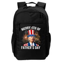 Joe Biden Merry 4th Of Fathers Day Funny 4th Of July Backpack