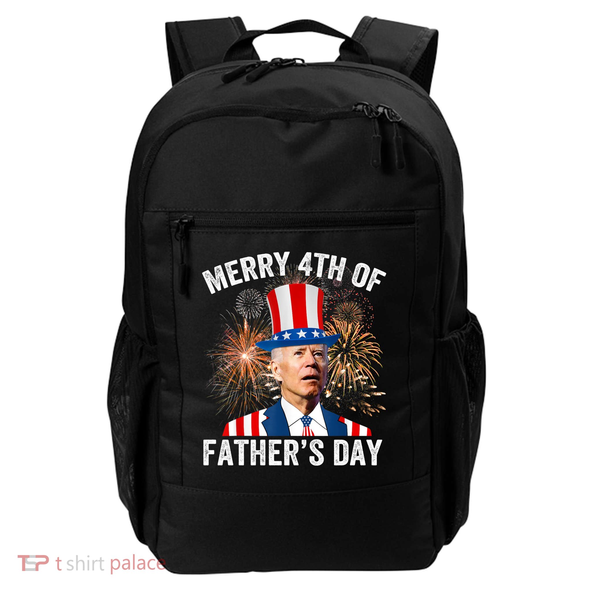 Joe Biden Merry 4th Of Fathers Day Funny 4th Of July Backpack