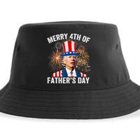 Joe Biden Merry 4th Of Fathers Day Funny 4th Of July Sustainable Bucket Hat