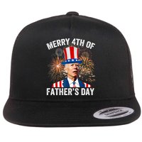 Joe Biden Merry 4th Of Fathers Day Funny 4th Of July Flatbill Hat
