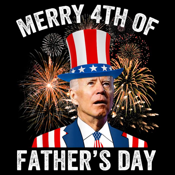 Joe Biden Merry 4th Of Fathers Day Funny 4th Of July Cooling Performance Long Sleeve Crew