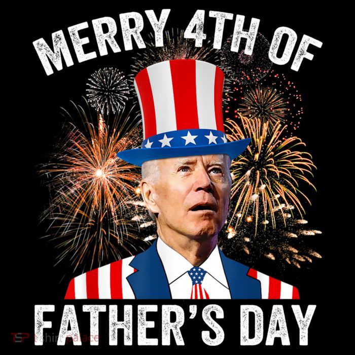 Joe Biden Merry 4th Of Fathers Day Funny 4th Of July Youth Performance Sprint T-Shirt