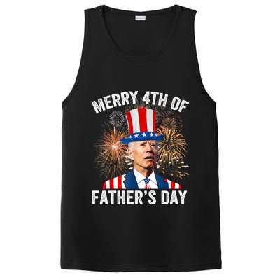 Joe Biden Merry 4th Of Fathers Day Funny 4th Of July PosiCharge Competitor Tank