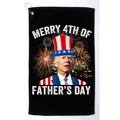 Joe Biden Merry 4th Of Fathers Day Funny 4th Of July Golf Towel