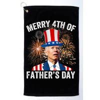 Joe Biden Merry 4th Of Fathers Day Funny 4th Of July Golf Towel