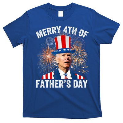 Joe Biden Merry 4th Of Fathers Day Funny 4th Of July T-Shirt