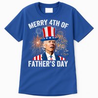 Joe Biden Merry 4th Of Fathers Day Funny 4th Of July Tall T-Shirt