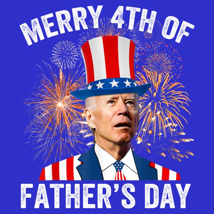Joe Biden Merry 4th Of Fathers Day Funny 4th Of July Button