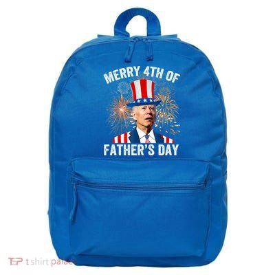 Joe Biden Merry 4th Of Fathers Day Funny 4th Of July 16 in Basic Backpack