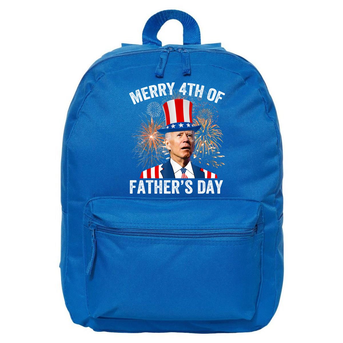 Joe Biden Merry 4th Of Fathers Day Funny 4th Of July 16 in Basic Backpack