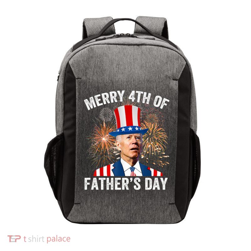 Joe Biden Merry 4th Of Fathers Day Funny 4th Of July Vector Backpack
