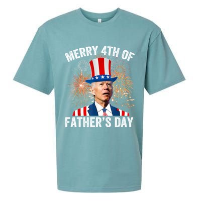 Joe Biden Merry 4th Of Fathers Day Funny 4th Of July Sueded Cloud Jersey T-Shirt