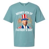 Joe Biden Merry 4th Of Fathers Day Funny 4th Of July Sueded Cloud Jersey T-Shirt