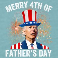 Joe Biden Merry 4th Of Fathers Day Funny 4th Of July Sueded Cloud Jersey T-Shirt