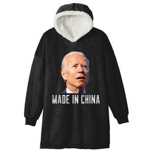 Joe Biden Made In China Joe Biden Is An Idiot Hooded Wearable Blanket