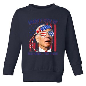 Joe Biden Merry 4th Of You Know The Thing, Joe Biden 4th Of July Toddler Sweatshirt