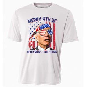 Joe Biden Merry 4th Of You Know The Thing, Joe Biden 4th Of July Cooling Performance Crew T-Shirt