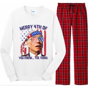 Joe Biden Merry 4th Of You Know The Thing, Joe Biden 4th Of July Long Sleeve Pajama Set