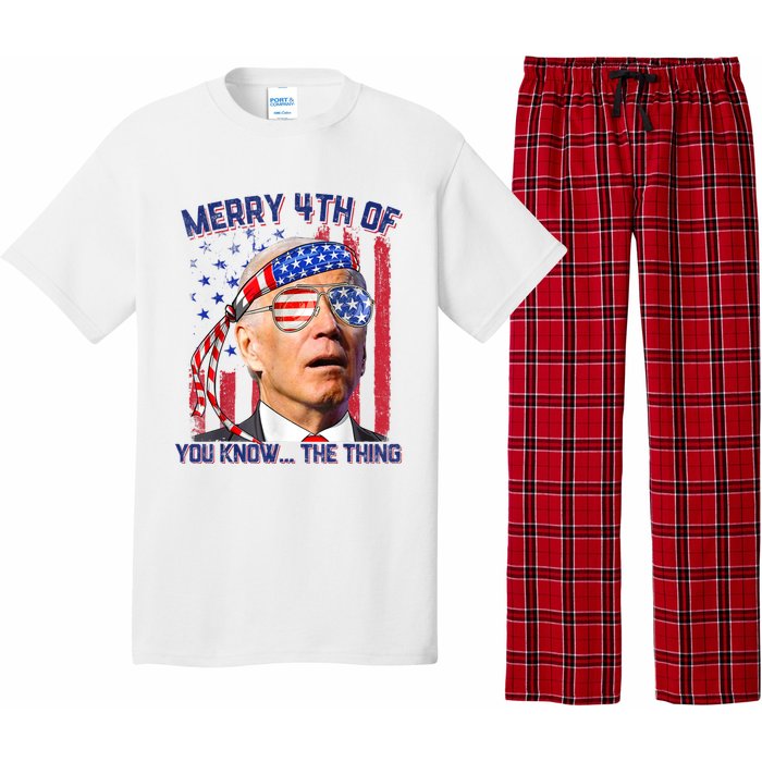 Joe Biden Merry 4th Of You Know The Thing, Joe Biden 4th Of July Pajama Set