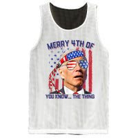 Joe Biden Merry 4th Of You Know The Thing, Joe Biden 4th Of July Mesh Reversible Basketball Jersey Tank