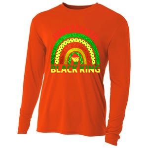 Juneteenth Black Melanin King Independence Day Blm Rainbow Cool Gift Cooling Performance Long Sleeve Crew