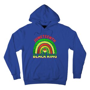 Juneteenth Black Melanin King Independence Day Blm Rainbow Cool Gift Hoodie