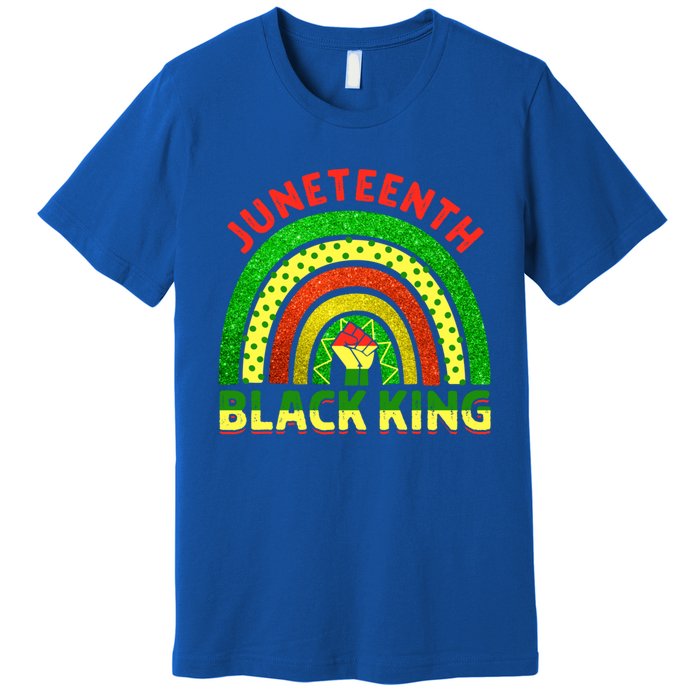 Juneteenth Black Melanin King Independence Day Blm Rainbow Cool Gift Premium T-Shirt