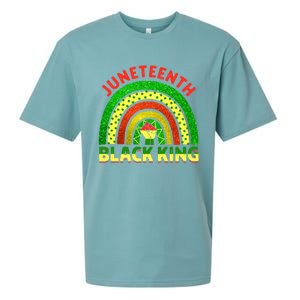 Juneteenth Black Melanin King Independence Day Blm Rainbow Cool Gift Sueded Cloud Jersey T-Shirt