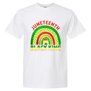 Juneteenth Black Melanin King Independence Day Blm Rainbow Cool Gift Garment-Dyed Heavyweight T-Shirt