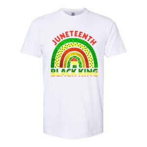 Juneteenth Black Melanin King Independence Day Blm Rainbow Cool Gift Softstyle CVC T-Shirt