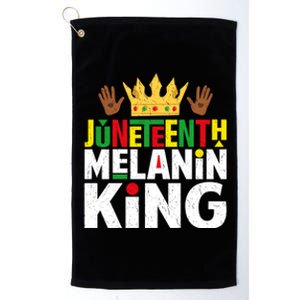 Juneteenth Black Melanin King Blm Freedom Day Independence Gift Platinum Collection Golf Towel