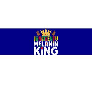 Juneteenth Black Melanin King Blm Freedom Day Independence Gift Bumper Sticker