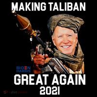 Joe Biden Making The Taliban Great Again Flat Bill Trucker Hat