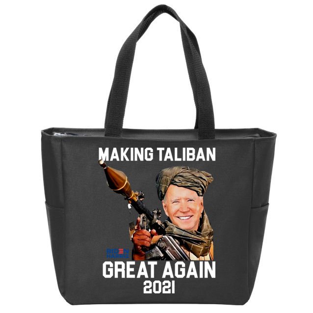 Joe Biden Making The Taliban Great Again Zip Tote Bag