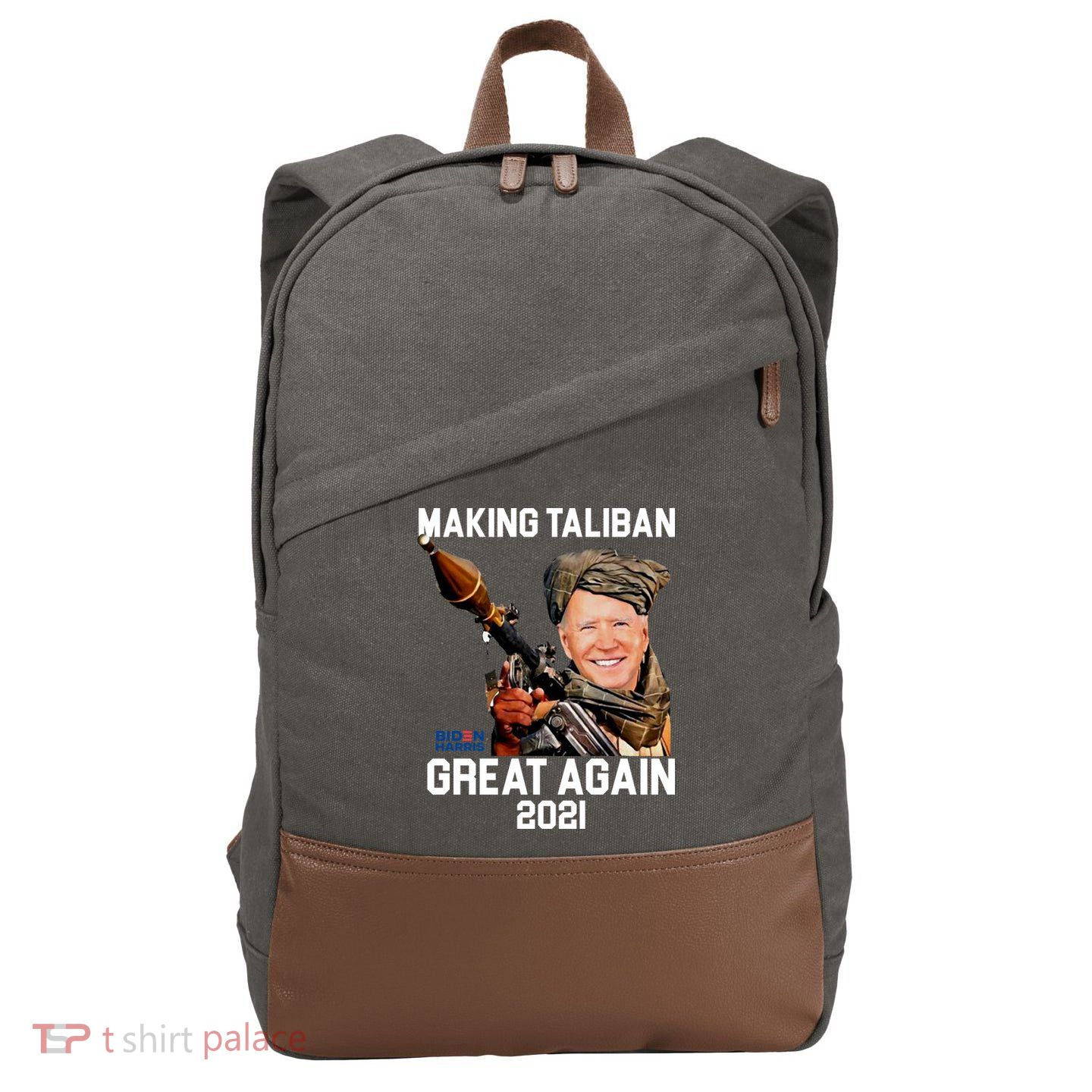 Joe Biden Making The Taliban Great Again Cotton Canvas Backpack