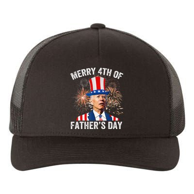 Joe Biden Merry 4th Of Father's Day Funny 4th Of July Yupoong Adult 5-Panel Trucker Hat