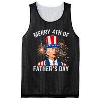 Joe Biden Merry 4th Of Father's Day Funny 4th Of July Mesh Reversible Basketball Jersey Tank