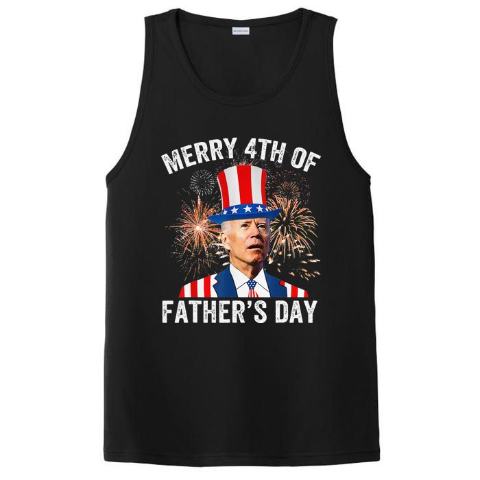 Joe Biden Merry 4th Of Father's Day Funny 4th Of July PosiCharge Competitor Tank