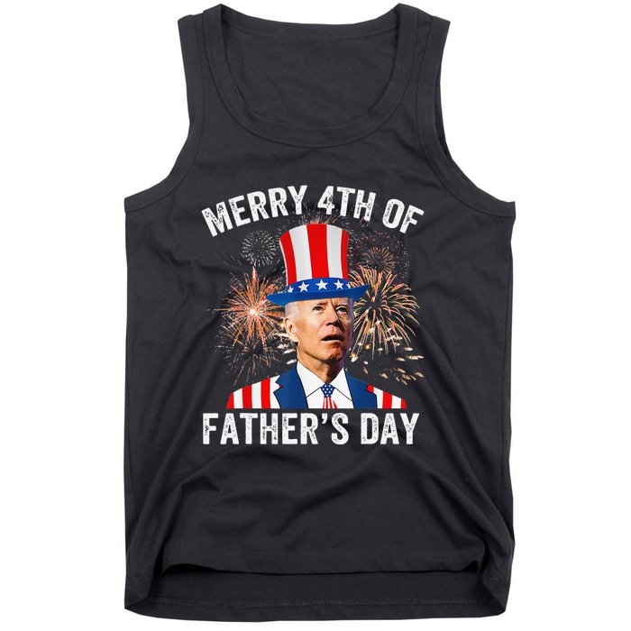 Joe Biden Merry 4th Of Father's Day Funny 4th Of July Tank Top